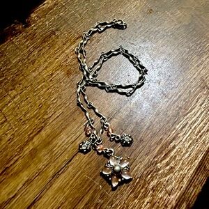 Vintage Pink Gemstone Necklace